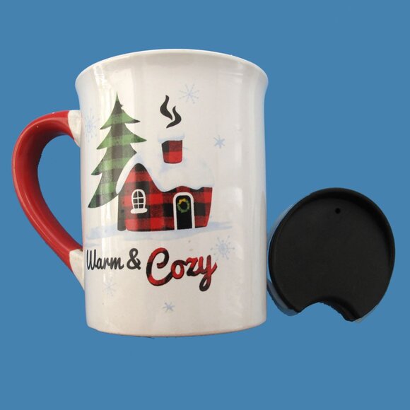 M-ug for Hot Chocolate or Coffee Brand: Dat'l do it Christmas Warm & Cozy - Picture 1 of 6